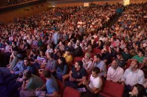 כינוס הימין. הרבה דתיים, טיפה חילונים.  צילום: הלל מאיר, מתוך אתר "בשבע"