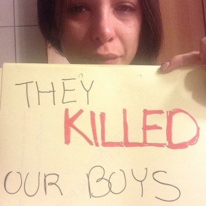 הם הרגו את הבנים שלנו. מתוך האינסטגרם של מורן אטיאס