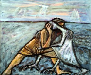 תרשים של מאבק יעקב במלאך - מי ניצח? מי מנצח? מי יהלל גבורות ישראל - מי יקונן על תבוסתו?