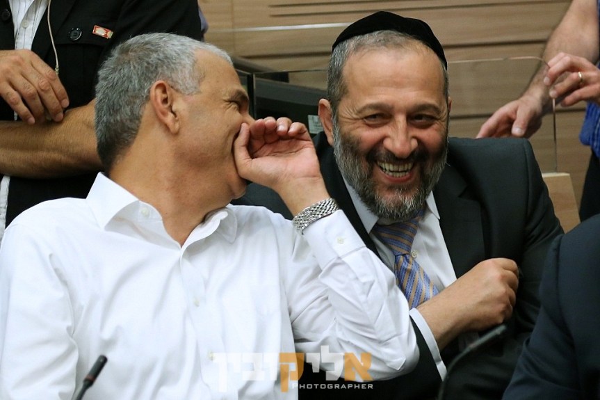 משה כחלון ואריה דרעי צילום אלי קובין 