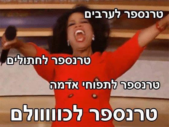 המם של מרצ על יוזמת אריאל. טרנספר לכוווווולם