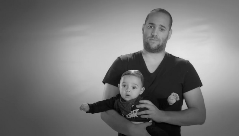 אחד התינוקות המפורסמים בארץ ואבא שלו. אחד החזקים